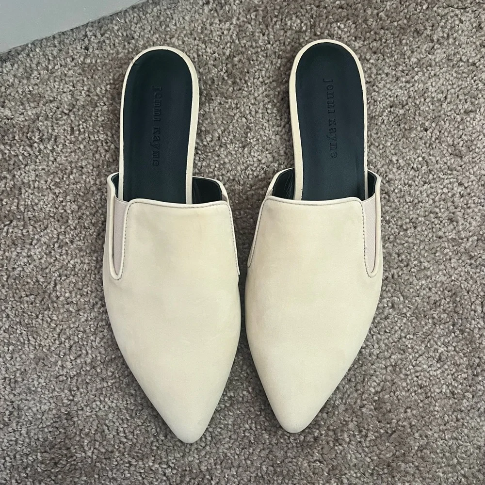 Jenni Kayne Cream Women's Mules - Picture 4 of 14